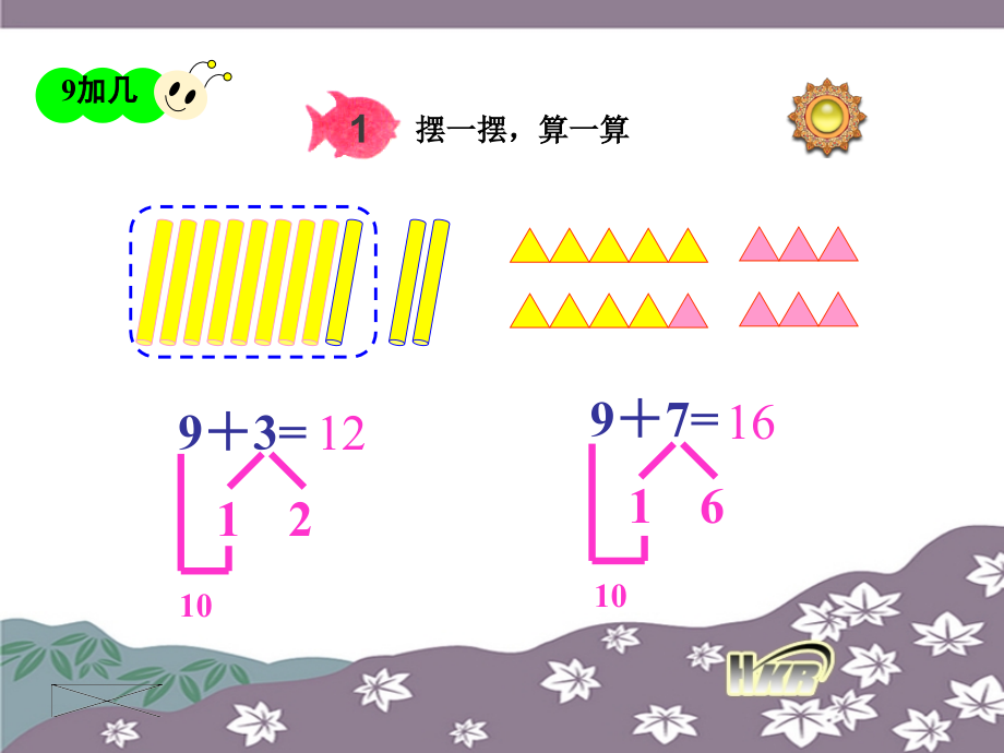 一年级数学上20以内的进位加法课件9加几.ppt_第2页