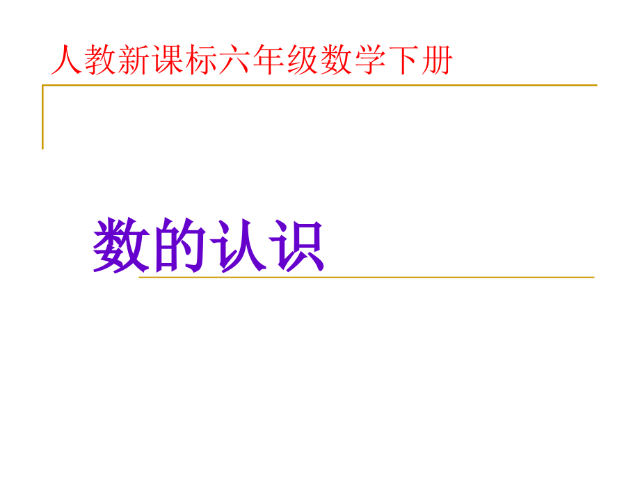 人教版六年级下册《 数的认识总复习 》ppt课件.ppt_第1页