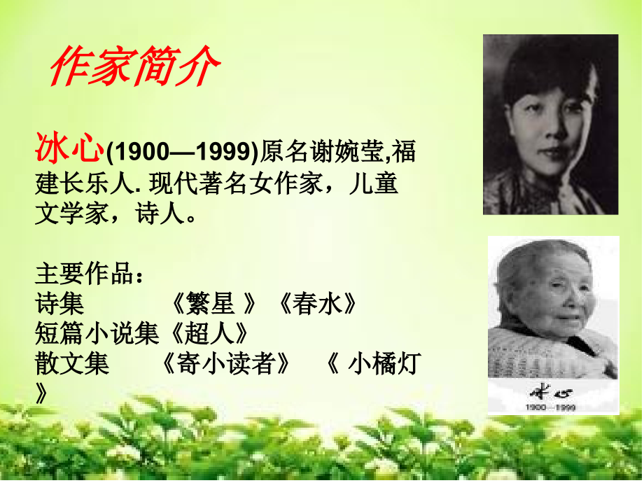 携满天繁星-赏一池春水-——《繁星·春水》课外阅读指导课.ppt.ppt_第2页