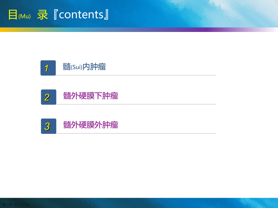脊髓外肿瘤影像的诊断及治疗教学.pptx_第2页