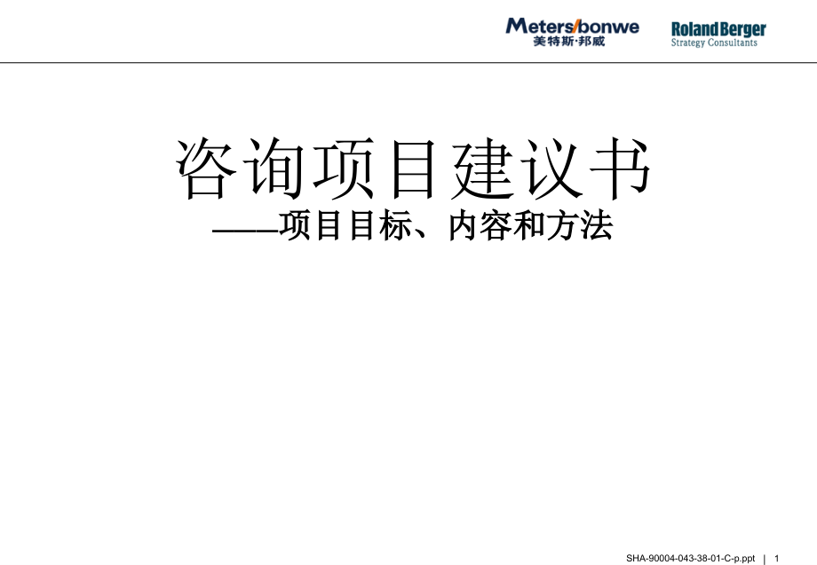 咨询项目建议书.ppt_第1页