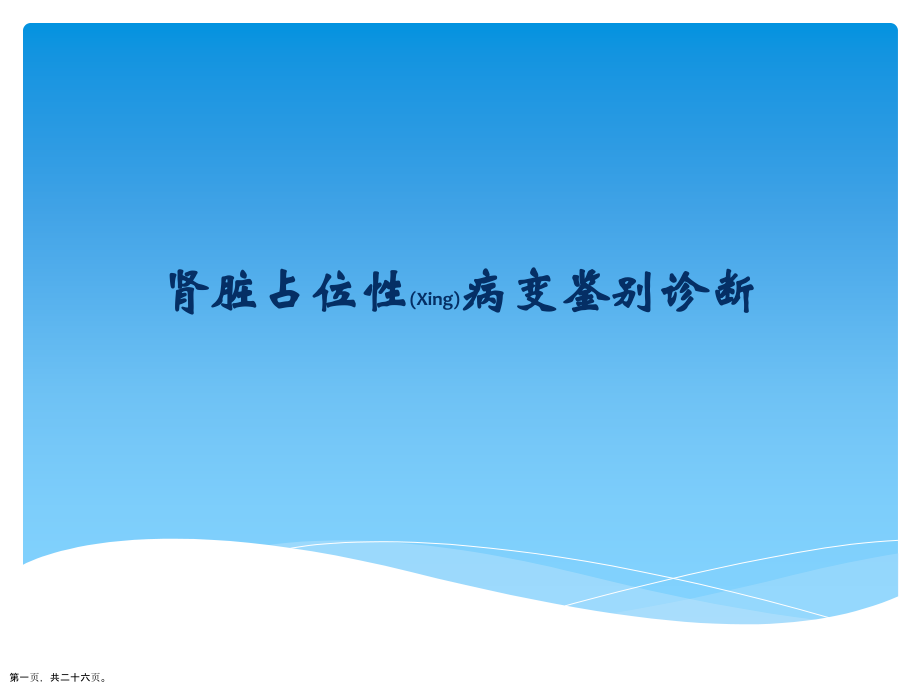 肾脏占位性病变治疗病例介绍.pptx_第1页