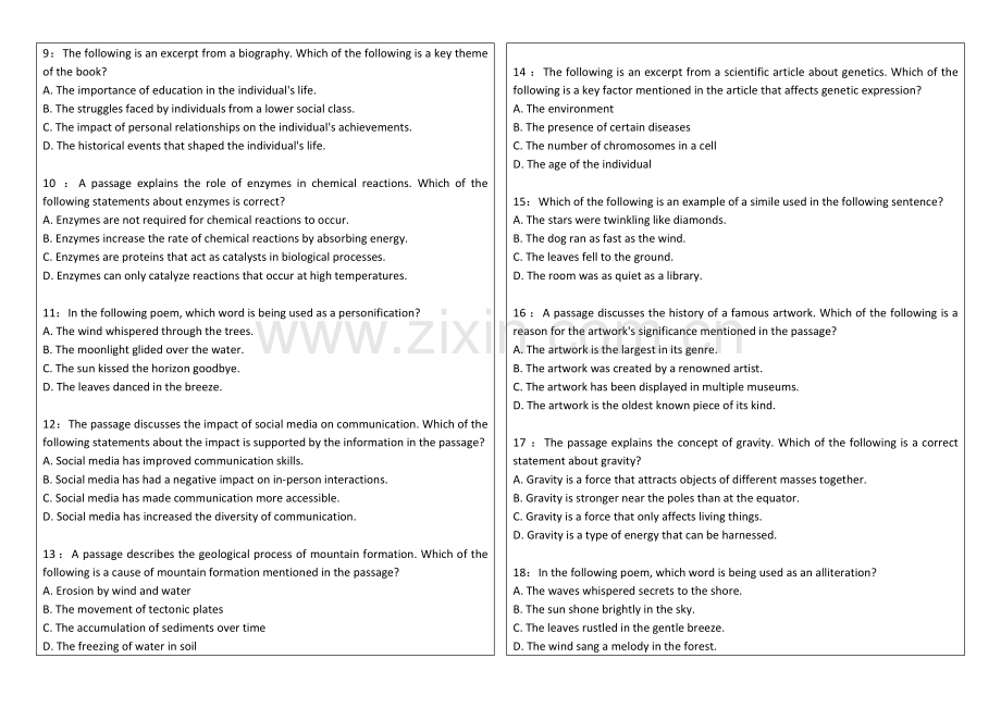 2026年托福阅读事实信息题进阶卷附答案解析与干扰项识别.docx_第2页