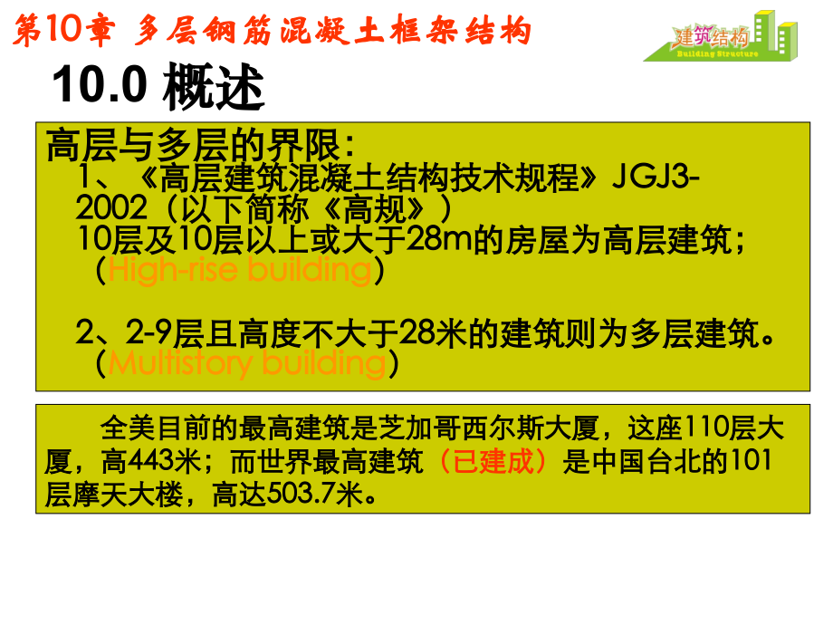第10章-多层钢筋混凝土框架结构.ppt_第2页