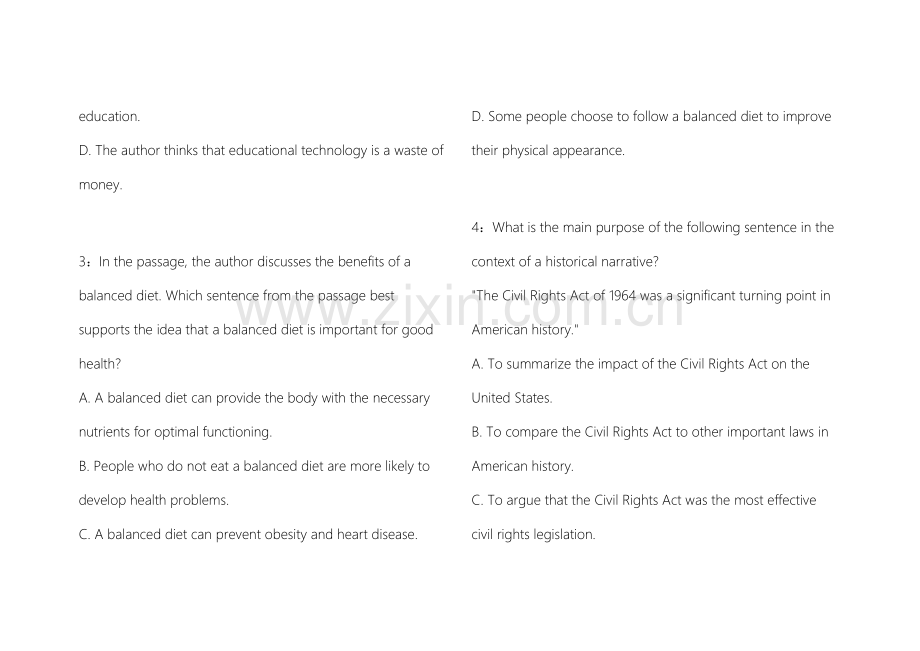 2026托福语文作文拔高训练模拟卷附答案解析与范文参考.docx_第2页