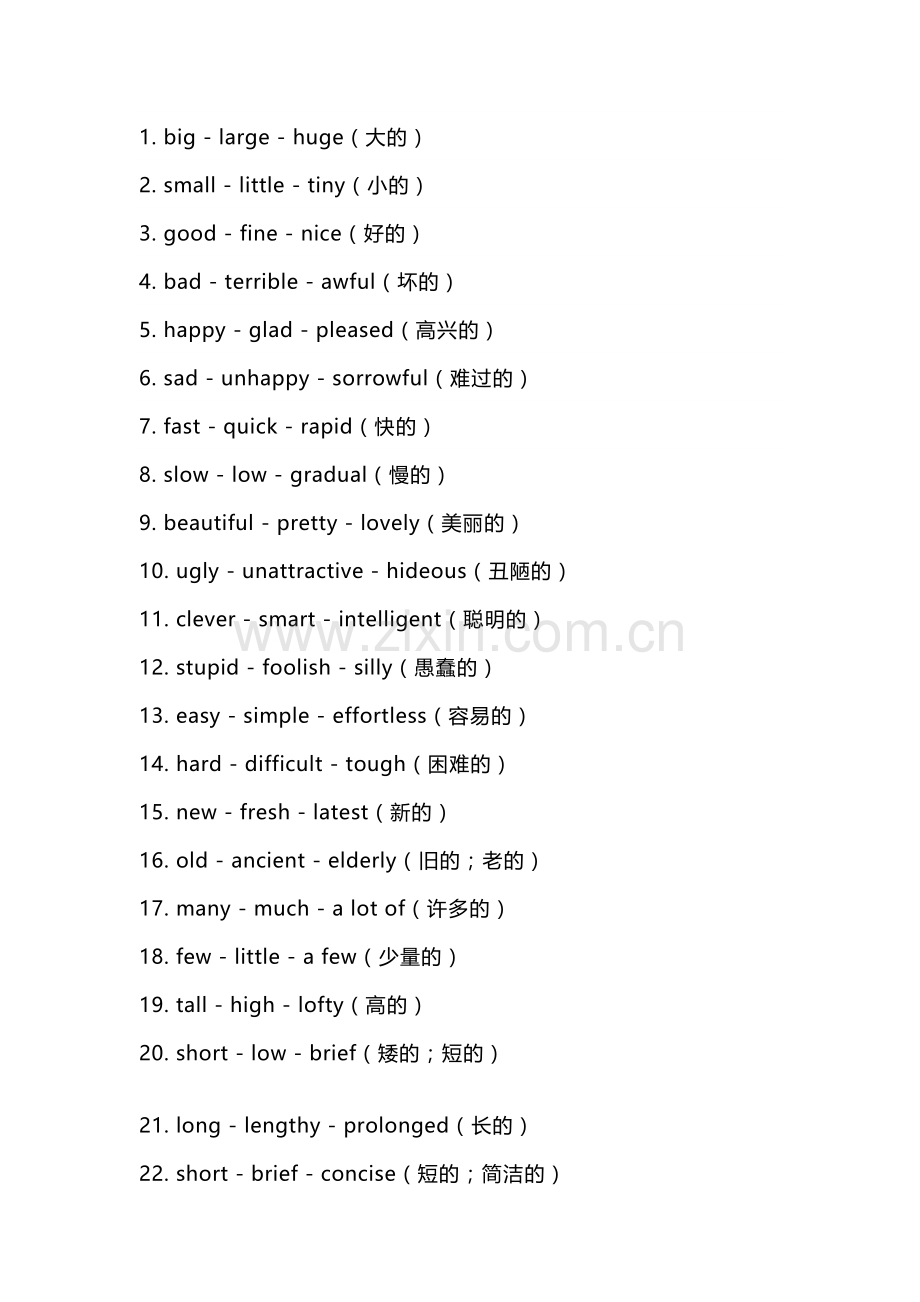 2026中考英语200组高频同义替换.docx_第1页