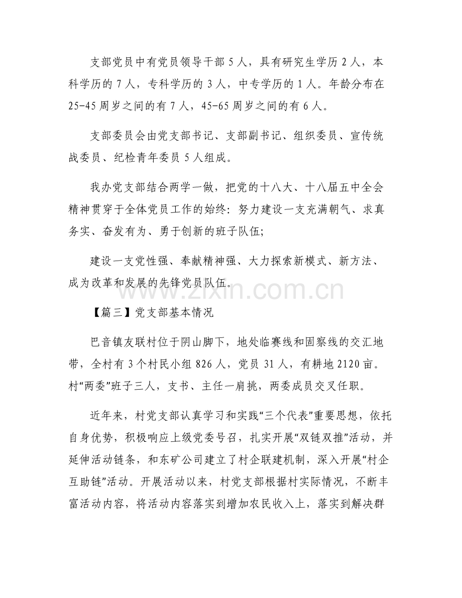 党支部基本情况范文(通用6篇).pdf_第2页