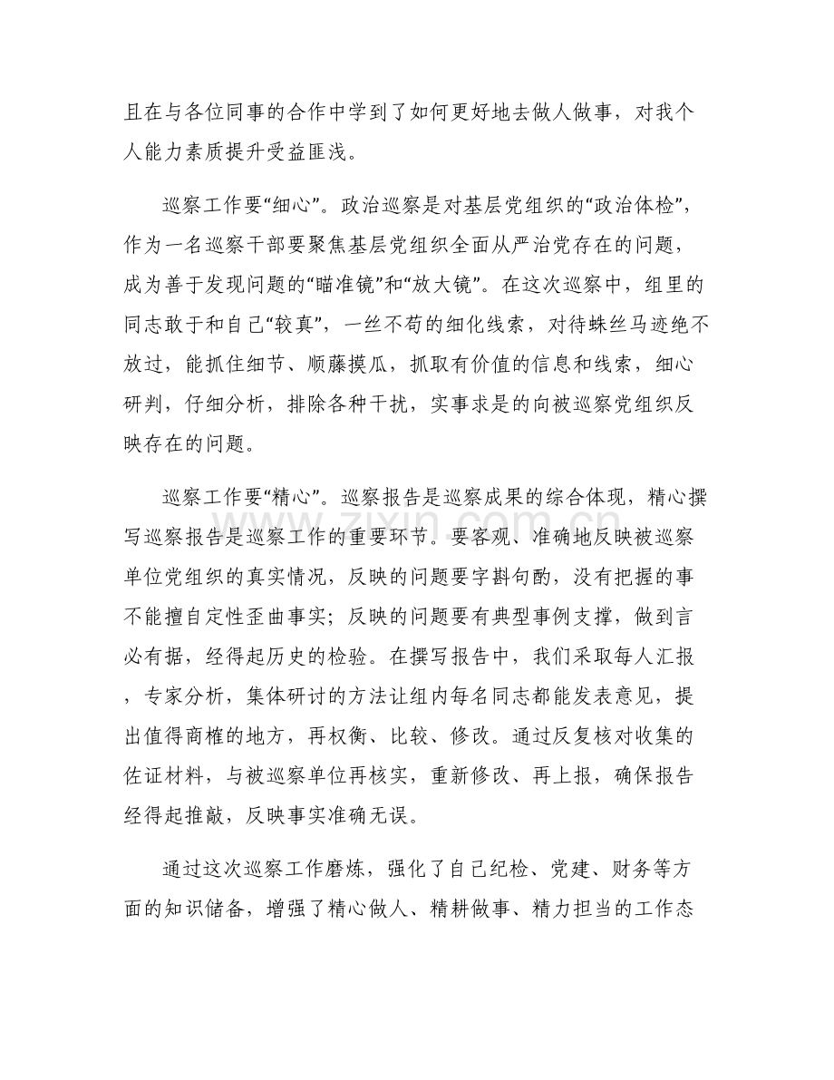 巡察工作的重要意义范文(通用7篇).pdf_第2页