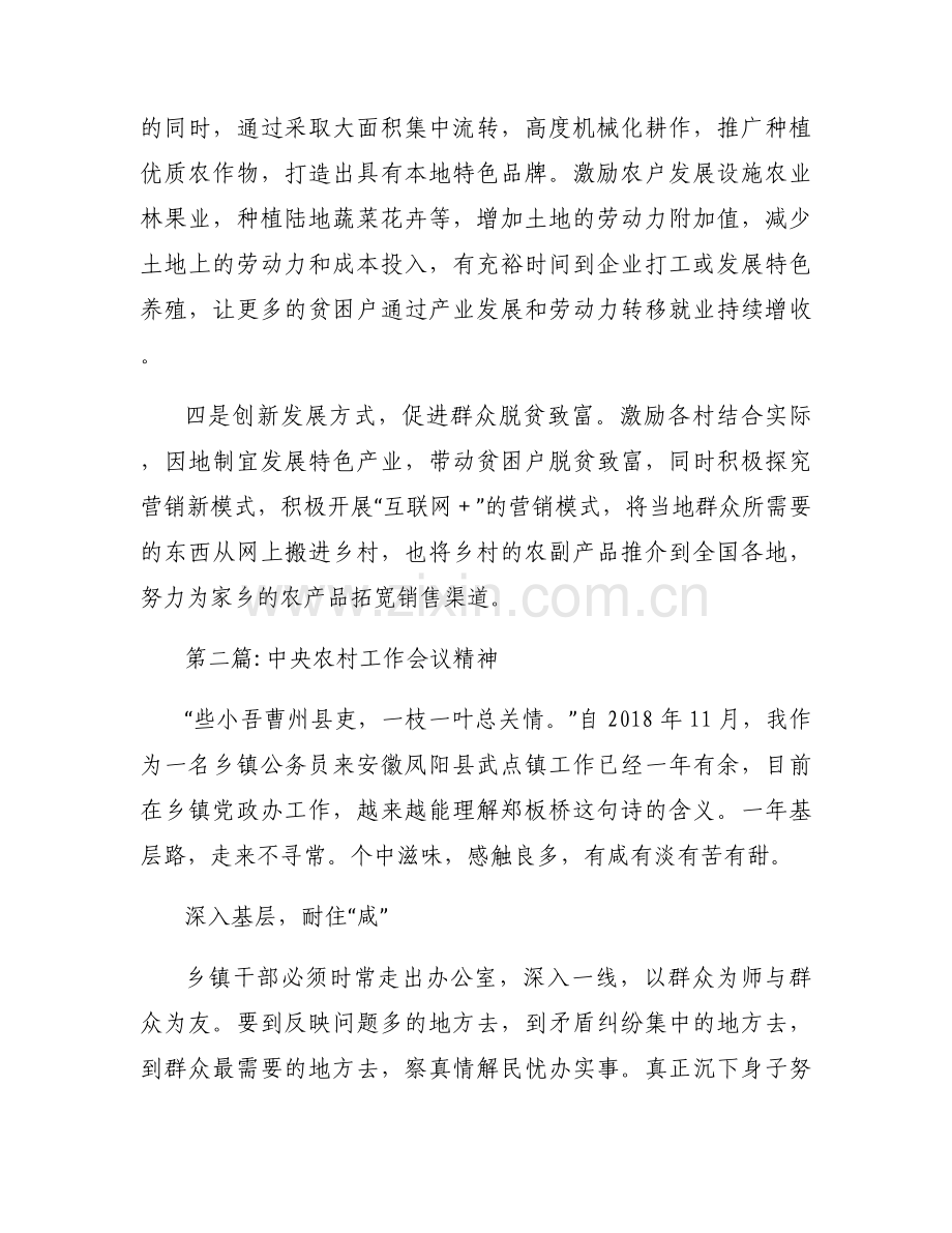 关于中央农村工作会议精神【六篇】.docx_第2页