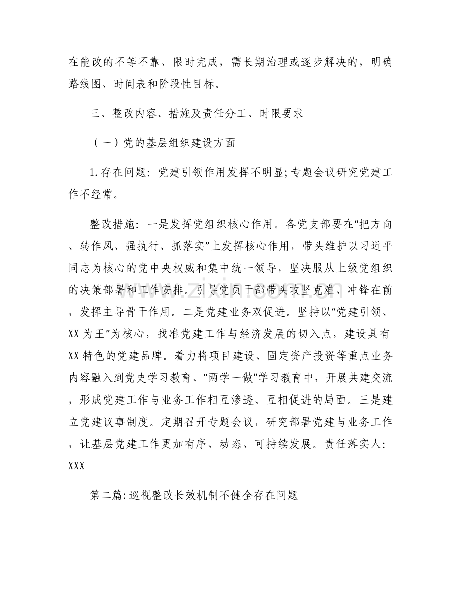 巡视整改长效机制不健全存在问题【六篇】.docx_第2页