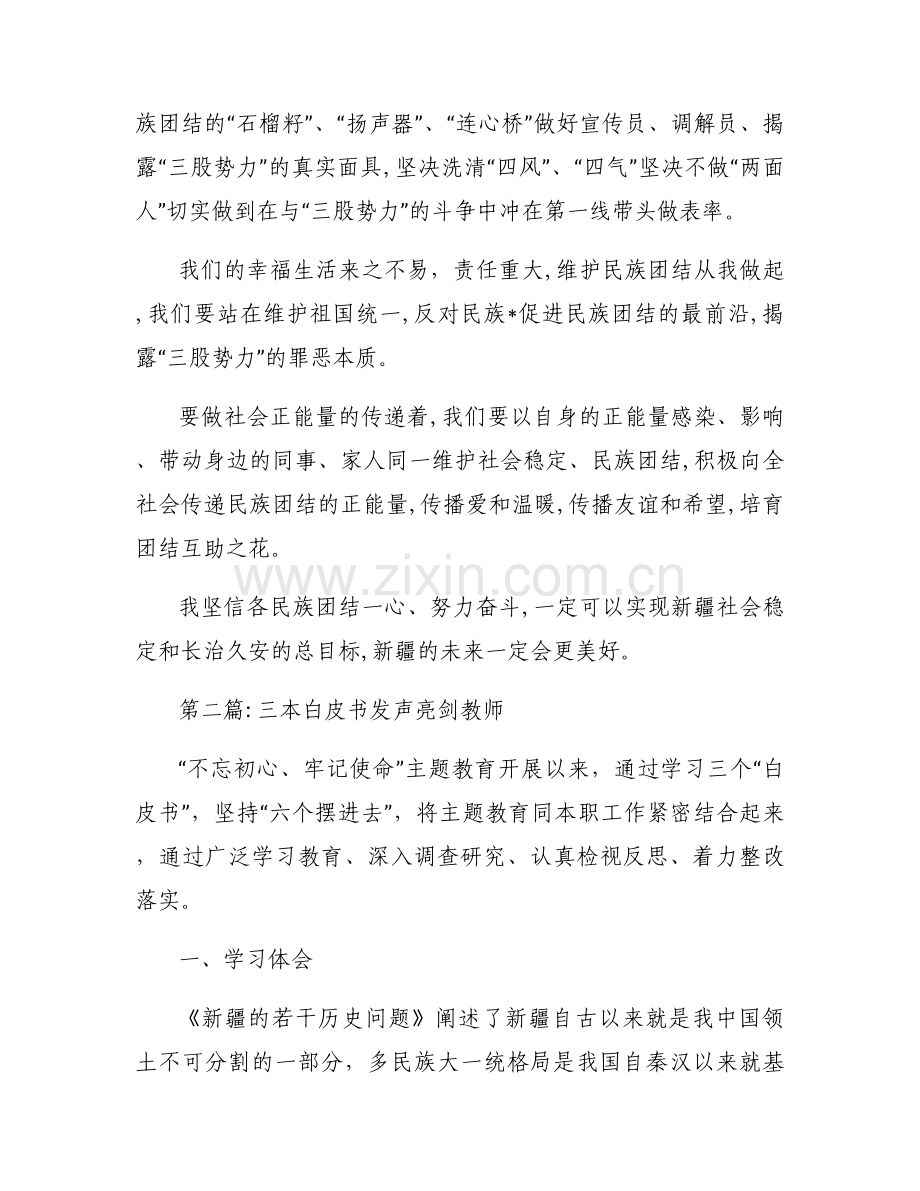 三本白皮书发声亮剑教师范文六篇.docx_第2页
