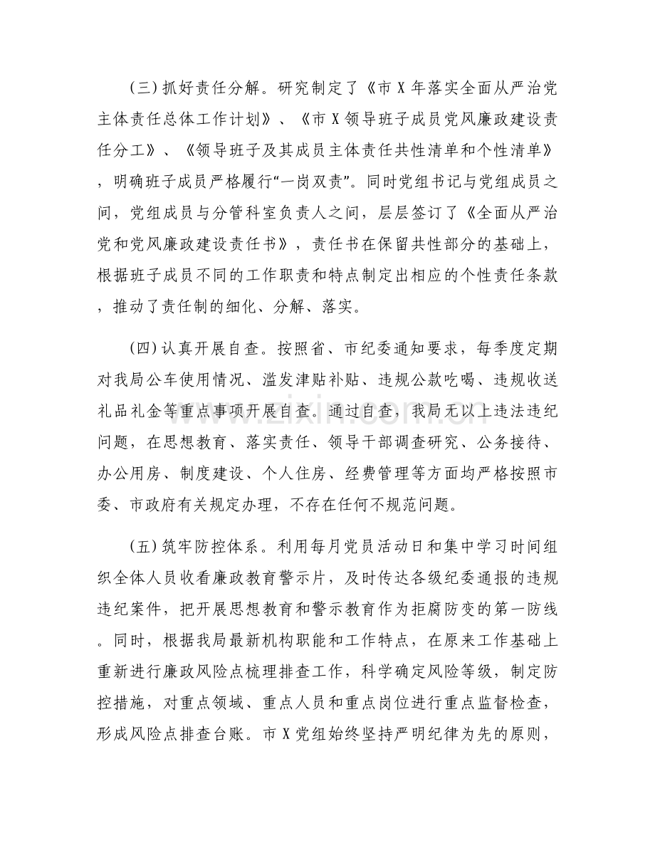 副局长从严治党主体责任报告范文(通用6篇).docx_第2页