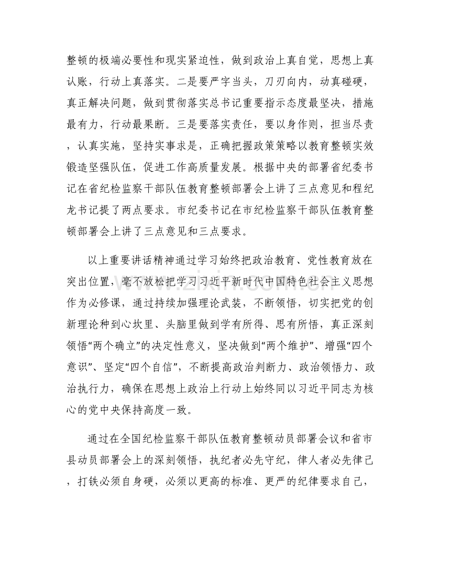 2023年纪检监察干部教育整顿6篇.pdf_第2页