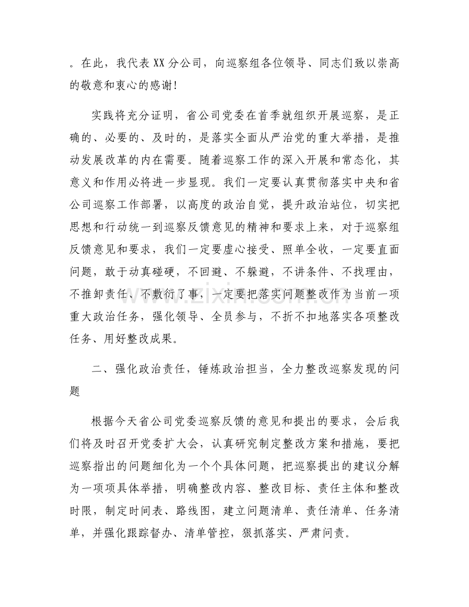 关于巡视反馈表态发言【六篇】.docx_第2页