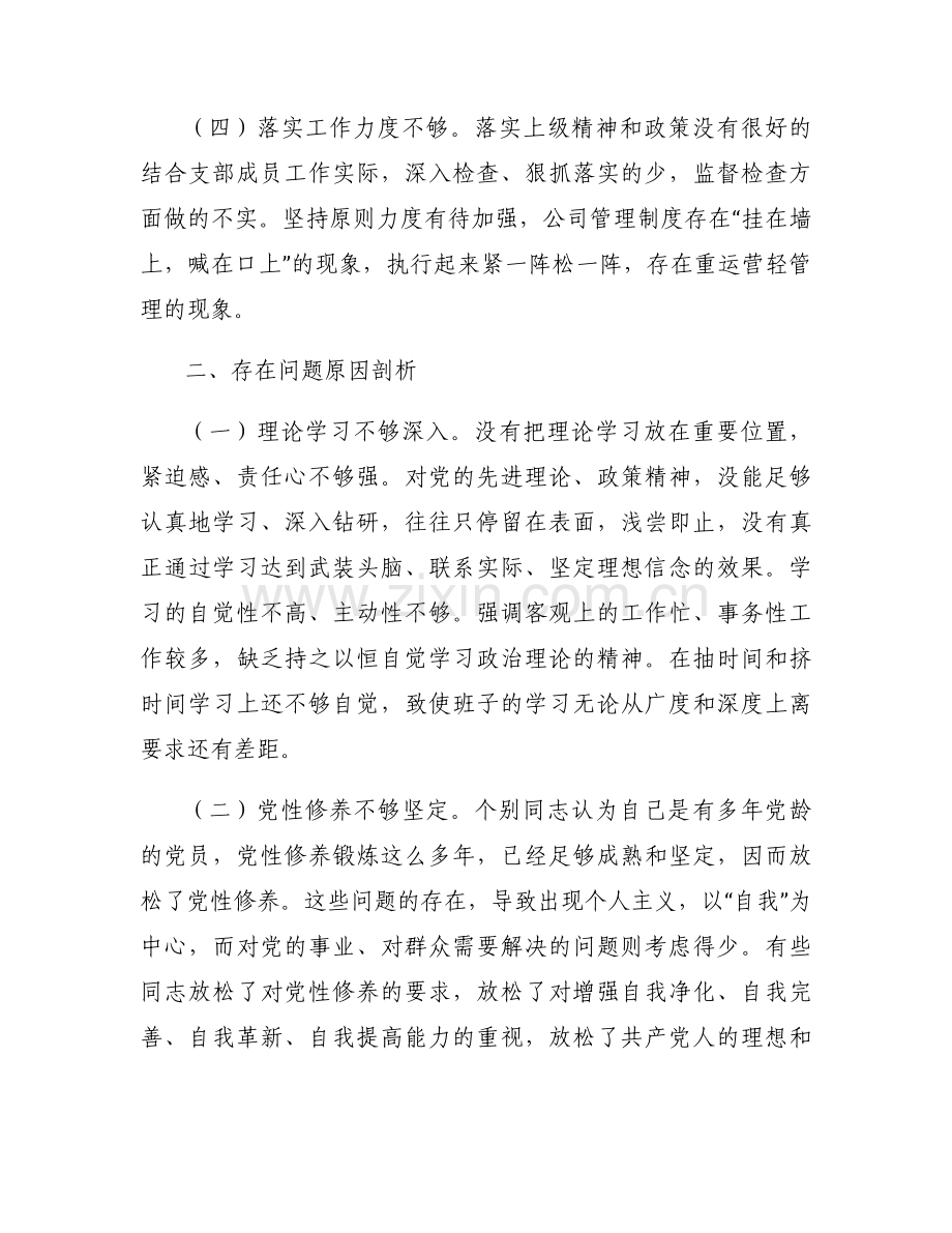 党支部委员会检视表怎么填写范文(6篇).docx_第2页