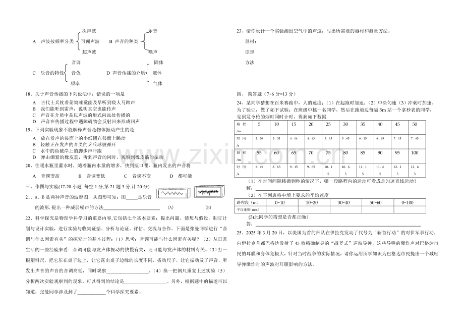 初二物理试卷.docx_第2页