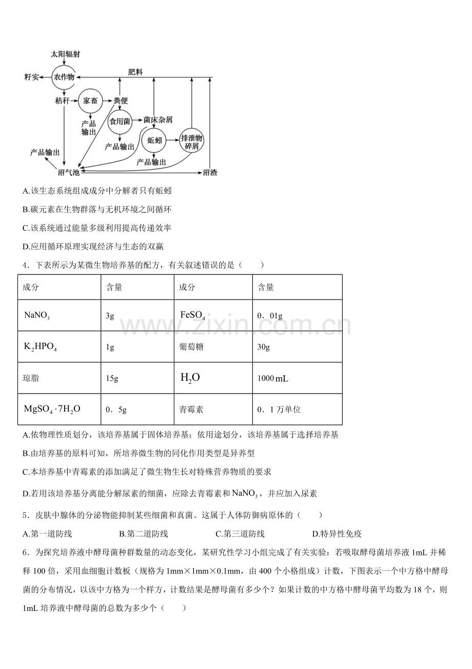 2025-2026学年广西桂林市、防城港市高二上生物期末达标检测试题含解析.doc_第2页