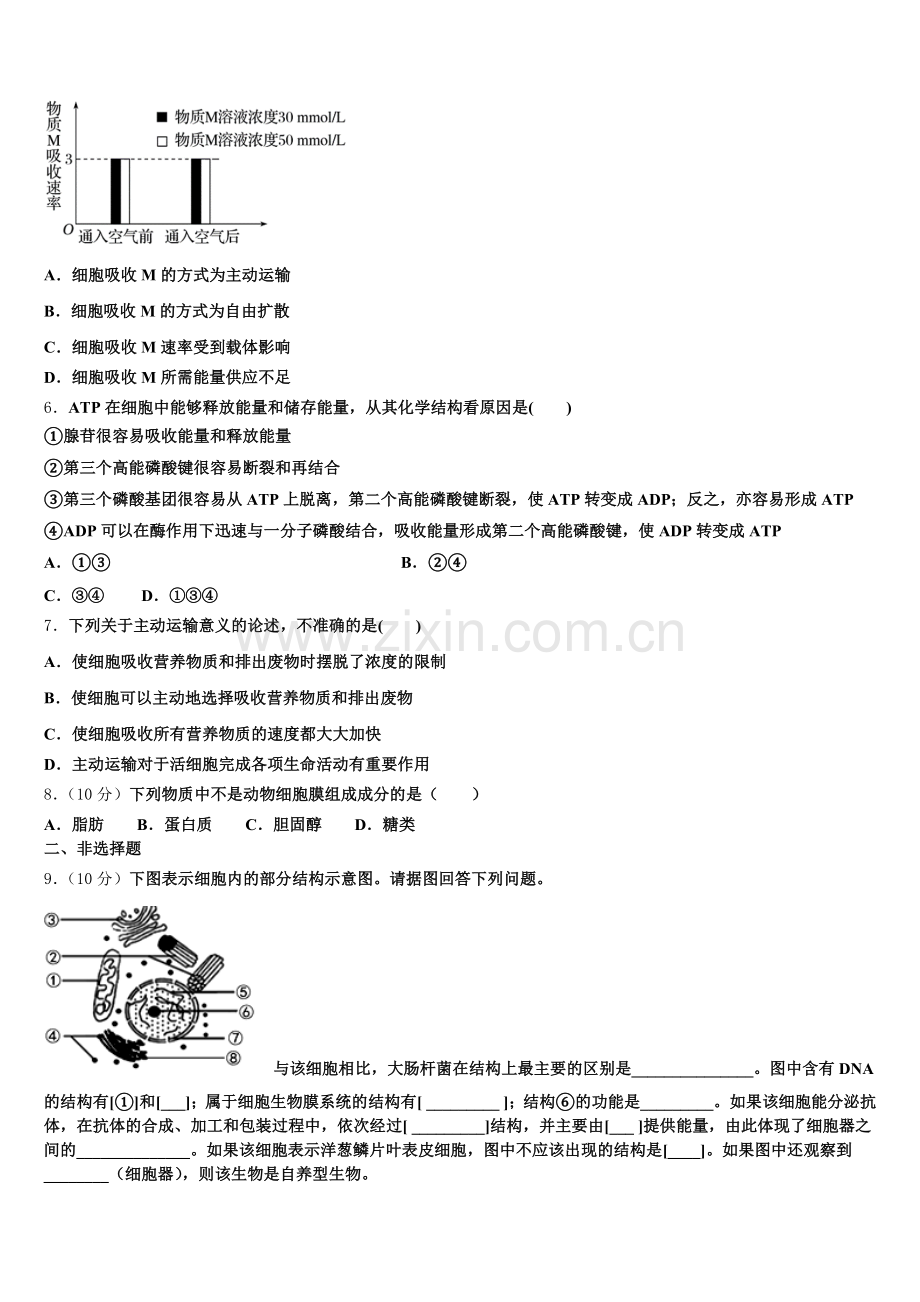 2025-2026学年四川省泸州老窖天府中学生物高一上期末复习检测试题含解析.doc_第2页