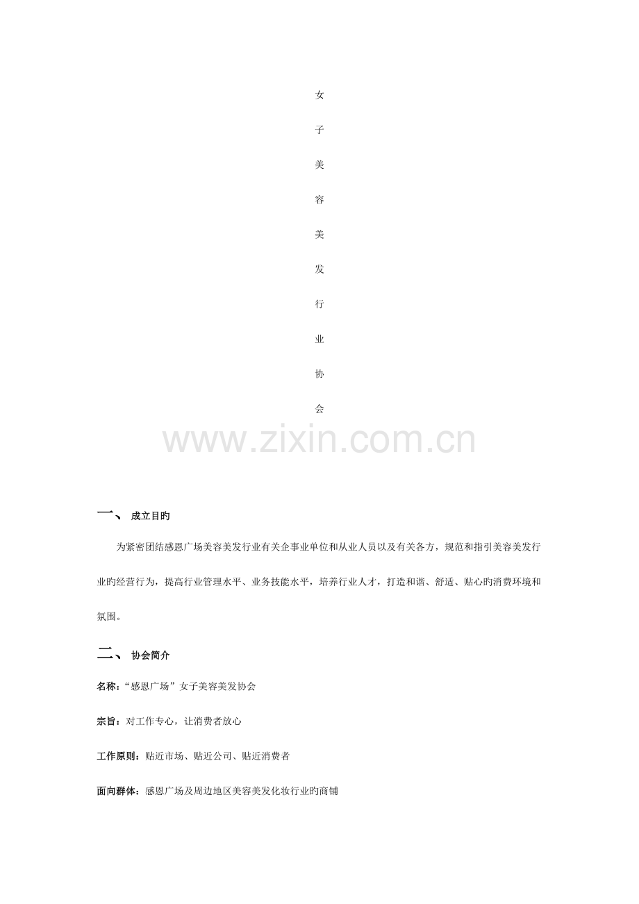 女子美容美发协会成立策划.doc_第1页