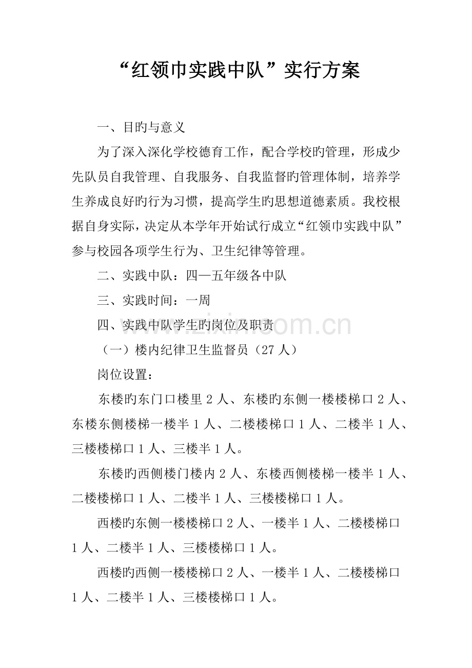 红领巾实践中队实施方案.docx_第1页