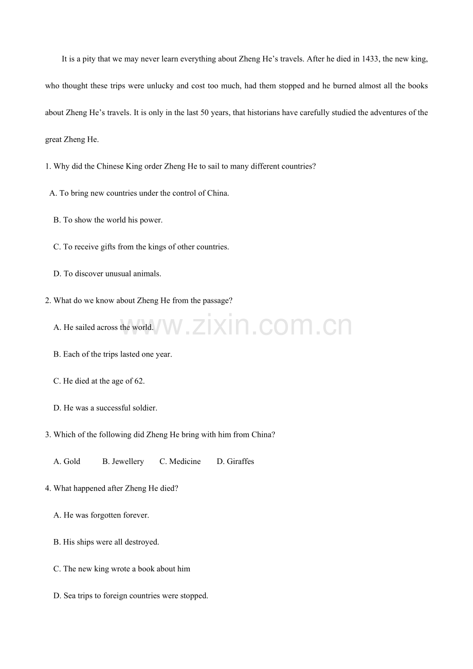 2023年江苏五专转本英语统考真题.docx_第2页