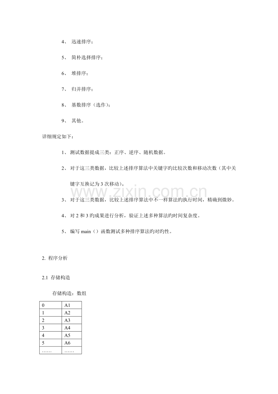 2023年数据结构实验四题目一排序实验报告.doc_第2页