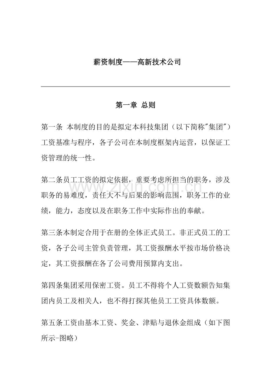 高新技术企业薪资制度.doc_第1页