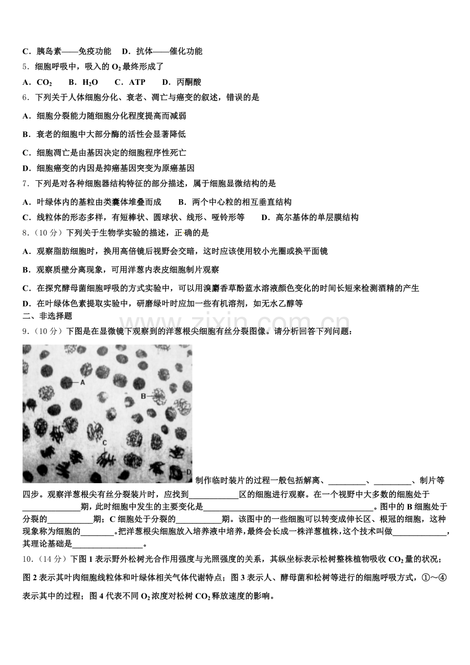 2025年北京市第171中学高一上生物期末质量跟踪监视模拟试题含解析.doc_第2页