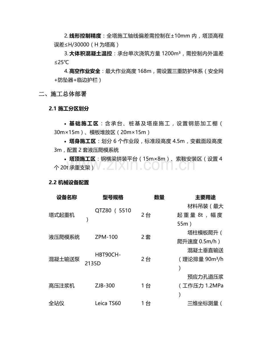 斜拉桥A型索塔施工方案.doc_第2页