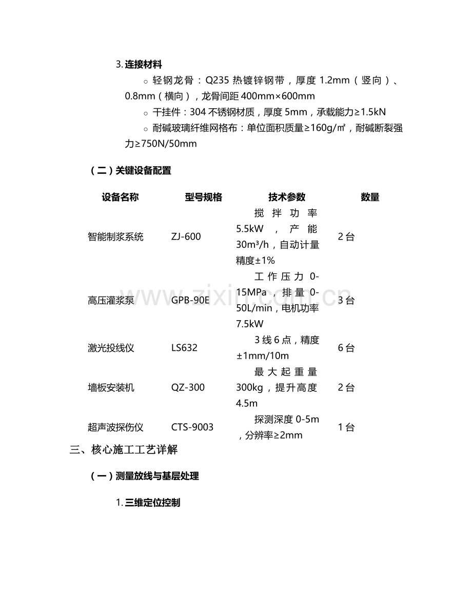泡沫墙干挂灌浆施工方案.doc_第2页