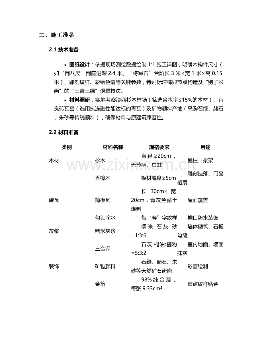 昆明古建筑门头施工方案.doc_第2页