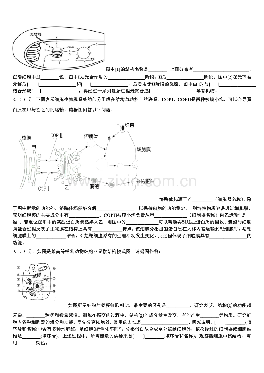 2026届福建省龙岩市漳平第一中学高一生物第一学期期末统考模拟试题含解析.doc_第2页