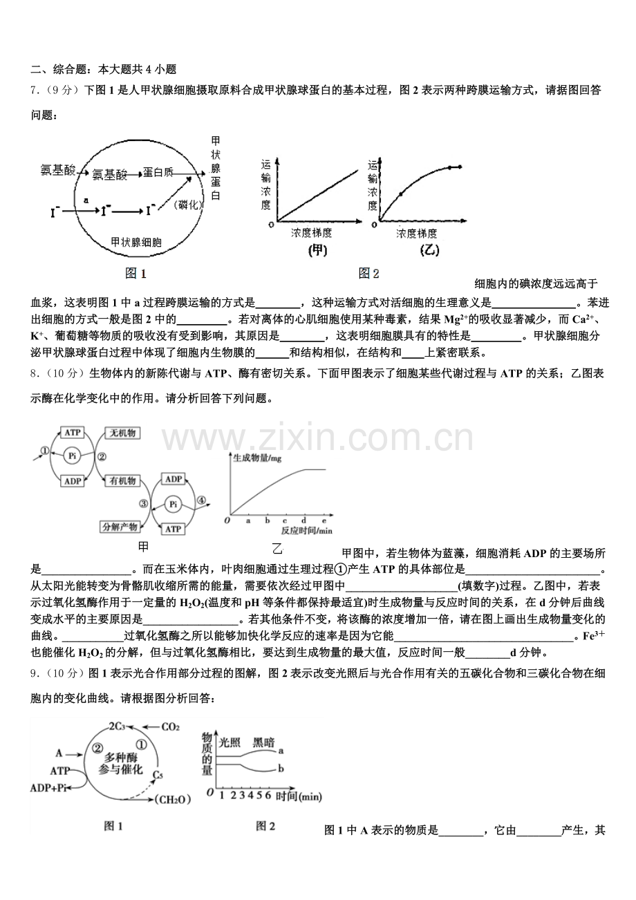 湖北省襄阳、孝感市2025-2026学年高一上生物期末达标检测模拟试题含解析.doc_第2页
