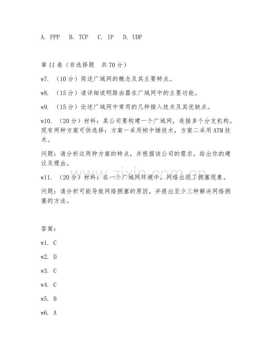2026年网络工程（广域网配置）考题及答案.doc_第2页