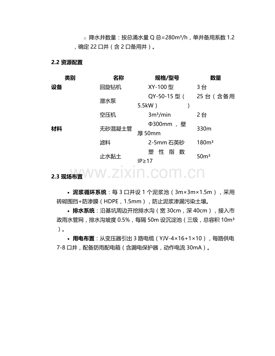 鹤壁工地降水井施工方案.doc_第2页