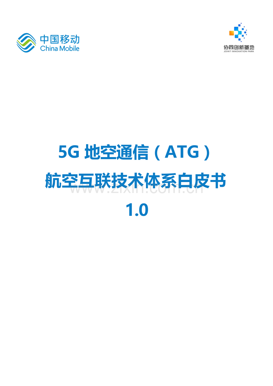 2025年5G地空通信（ATG）航空互联技术体系白皮书1.0.docx_第1页