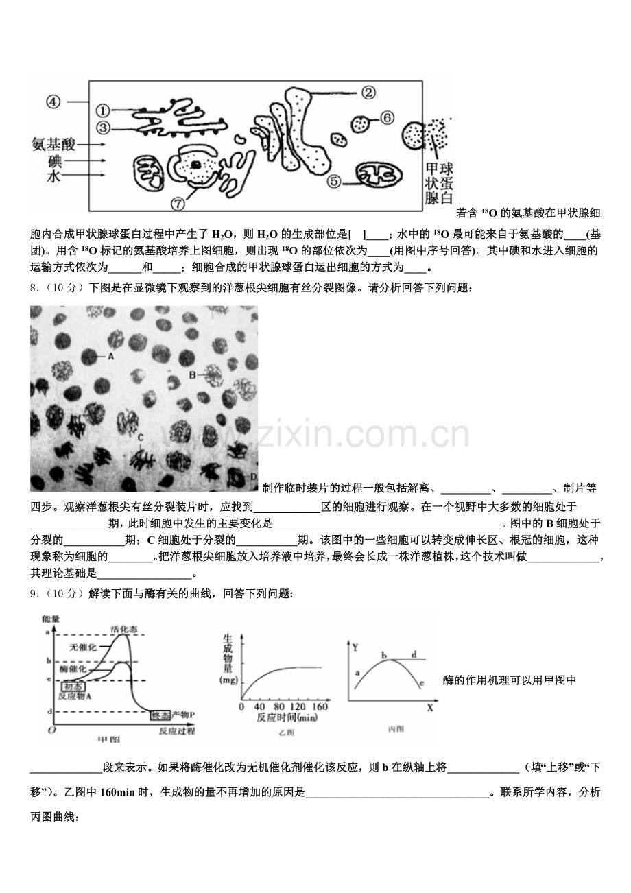 河北省邢台市巨鹿县二中2026届生物高一上期末监测模拟试题含解析.doc_第2页