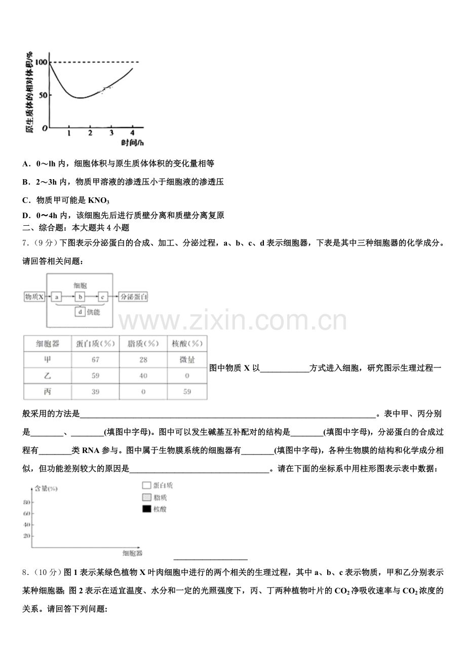 2025-2026学年湖南省株洲市醴陵二中高一上生物期末质量检测试题含解析.doc_第2页