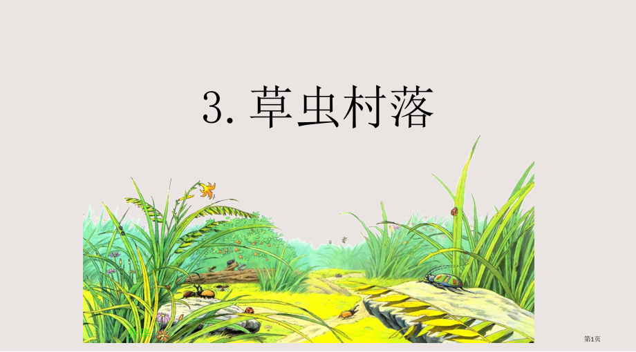 六年级语文上册《草虫的村落》.pptx_第1页