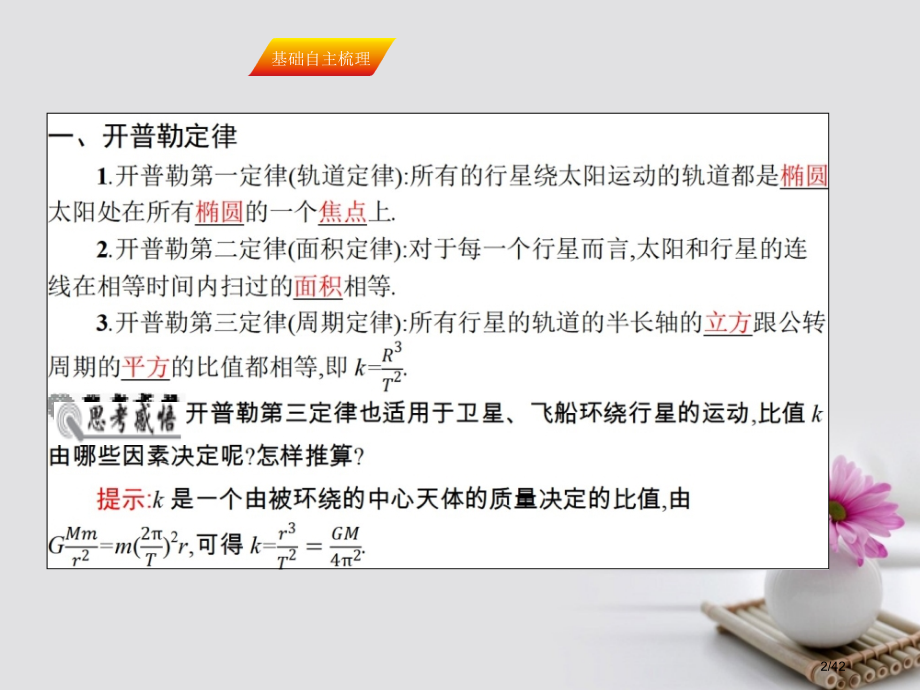 高三物理复习第四章曲线运动万有引力与航天13万有引力与航天.pptx_第2页