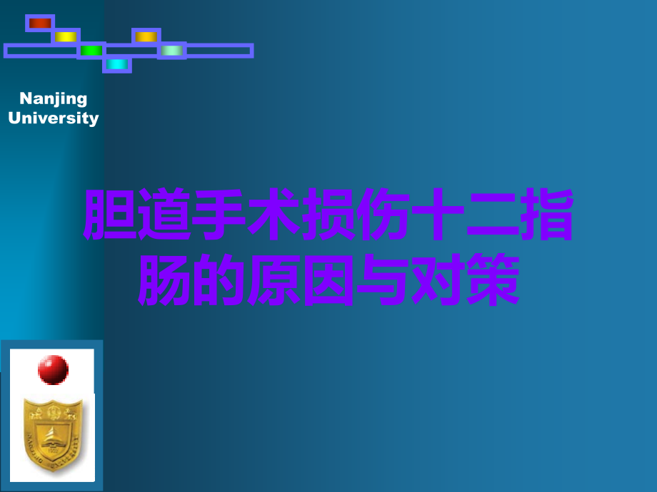 胆道手术损伤十二指肠的原因与对策.ppt_第1页