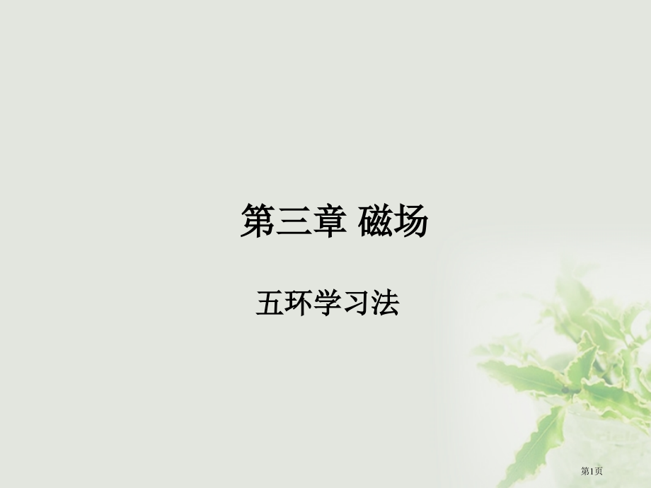 高中物理第三章磁场复习.pptx_第1页