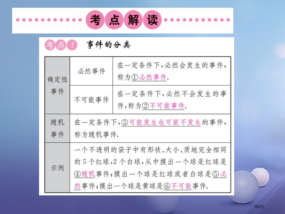 中考数学考点系统复习统计与概率第28讲概率.pptx_第2页