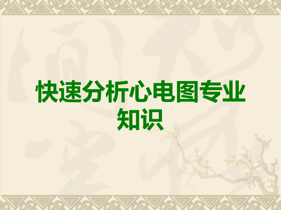 快速分析心电图专业知识.ppt_第1页