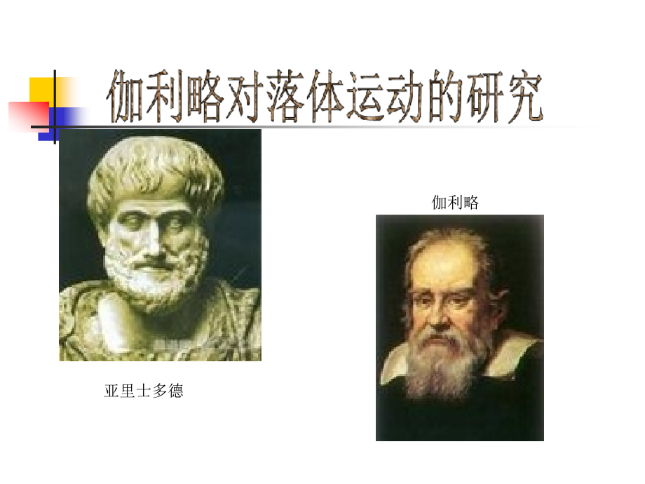 伽利略对落体运动的研究.pptx_第1页