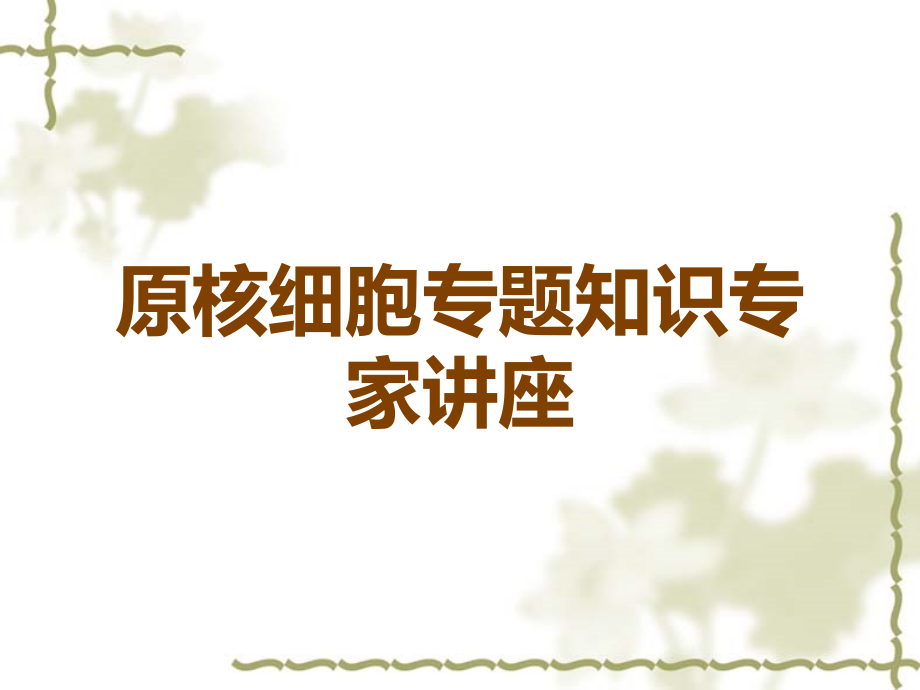 原核细胞专题知识专家讲座.ppt_第1页