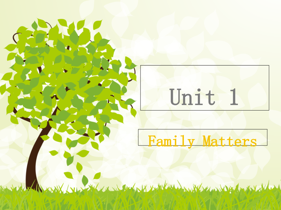 KB3Unit1familymatters.pptx_第1页
