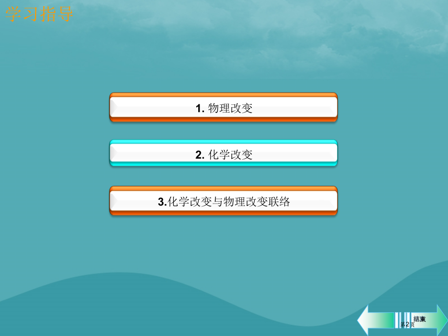 九年级化学上册第一单元走进化学世界课题1物质的变化和性质第一课时物理变化和化学变化课堂导学.pptx_第2页