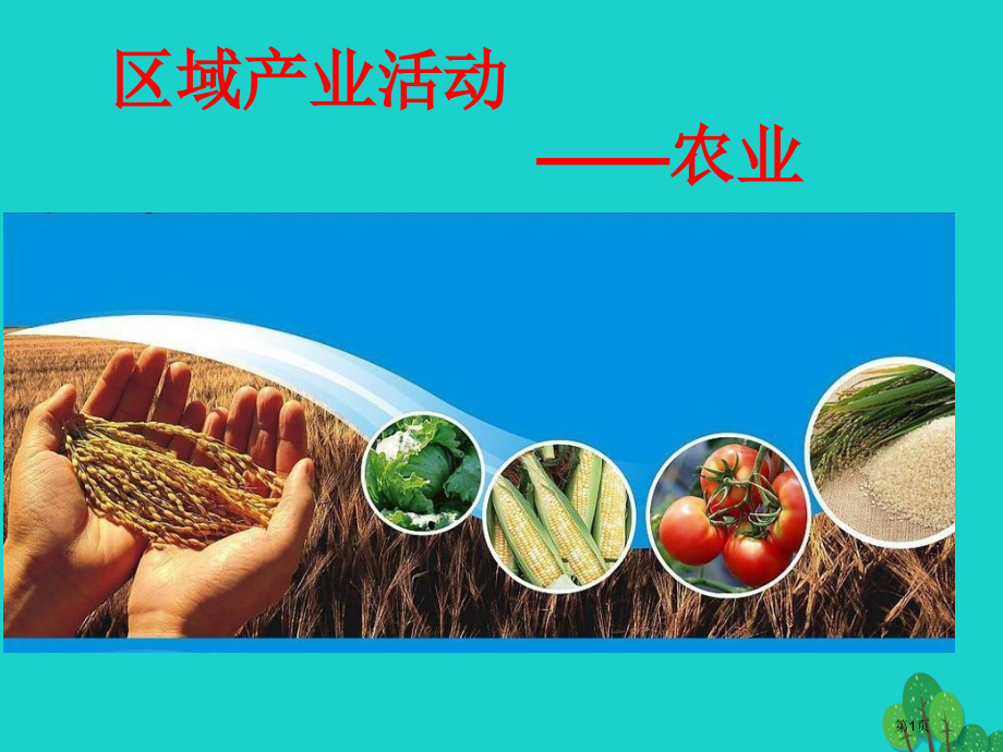 高中地理区域产业活动之农业复习.pptx_第1页