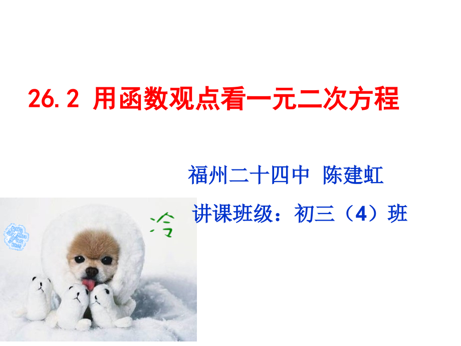 用函数观点看一元二次方程.pptx_第1页